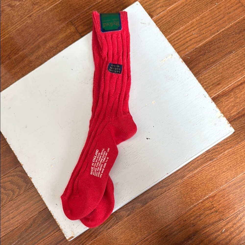 Buford  Red Crew-Length Casual Socks